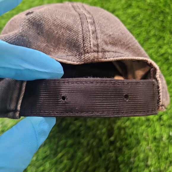 Vintage Y2K Armani Exchange A|X Distressed Faded Denim Dad Hat Strapback - Picture 8 of 8